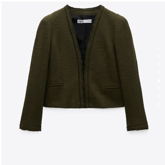 ZARA Shoulder Pad Jacket Blazer - Picture 5 of 5